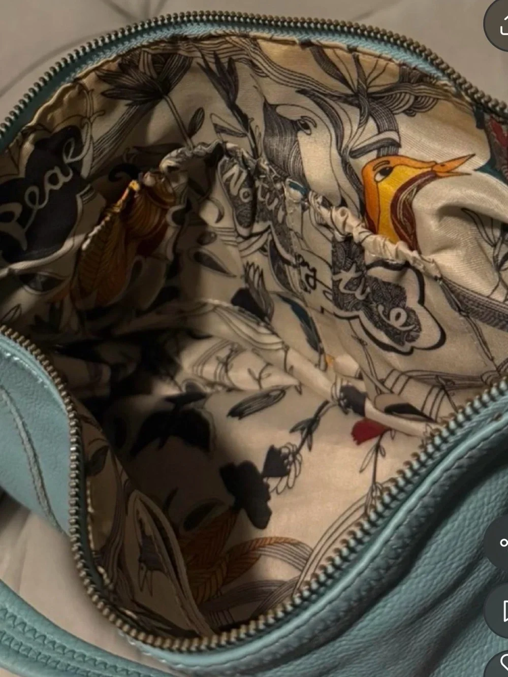 The Sak Leather Hobo Shoulder Bag - Light Blue